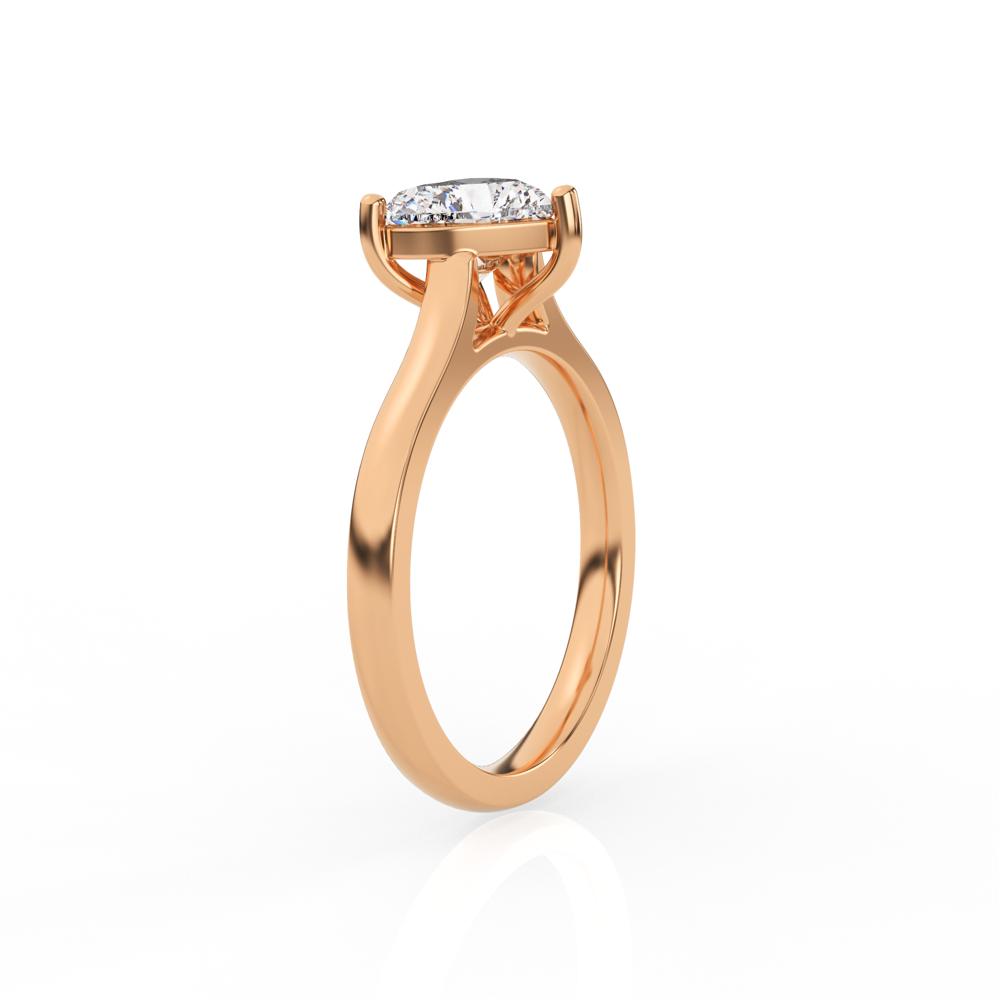 Heart Solitaire Lab-Grown Diamond Ring