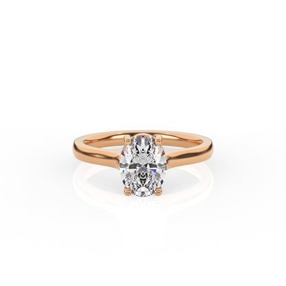 Oval Solitaire Lab-Grown Diamond Ring