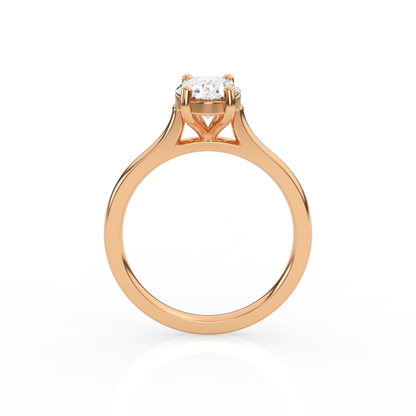 Oval Solitaire Lab-Grown Diamond Ring