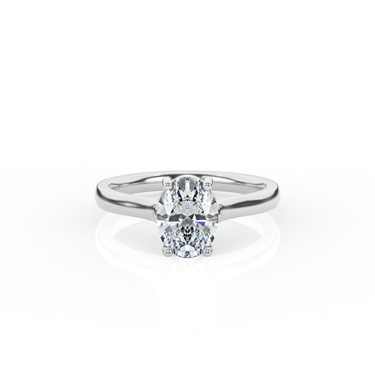Oval Solitaire Lab-Grown Diamond Ring