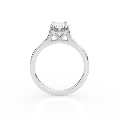 Oval Solitaire Lab-Grown Diamond Ring