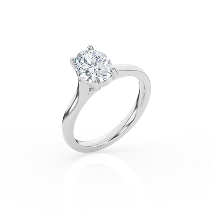 Oval Solitaire Lab-Grown Diamond Ring