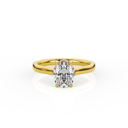 Oval Solitaire Lab-Grown Diamond Ring