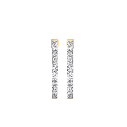 Lucky Clover Huggies - Lab Grown Diamond Earrings