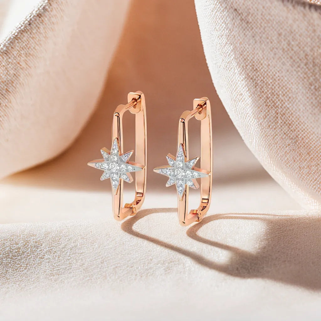 NorthStar Huggies - Lab Grown Diamond Earrings