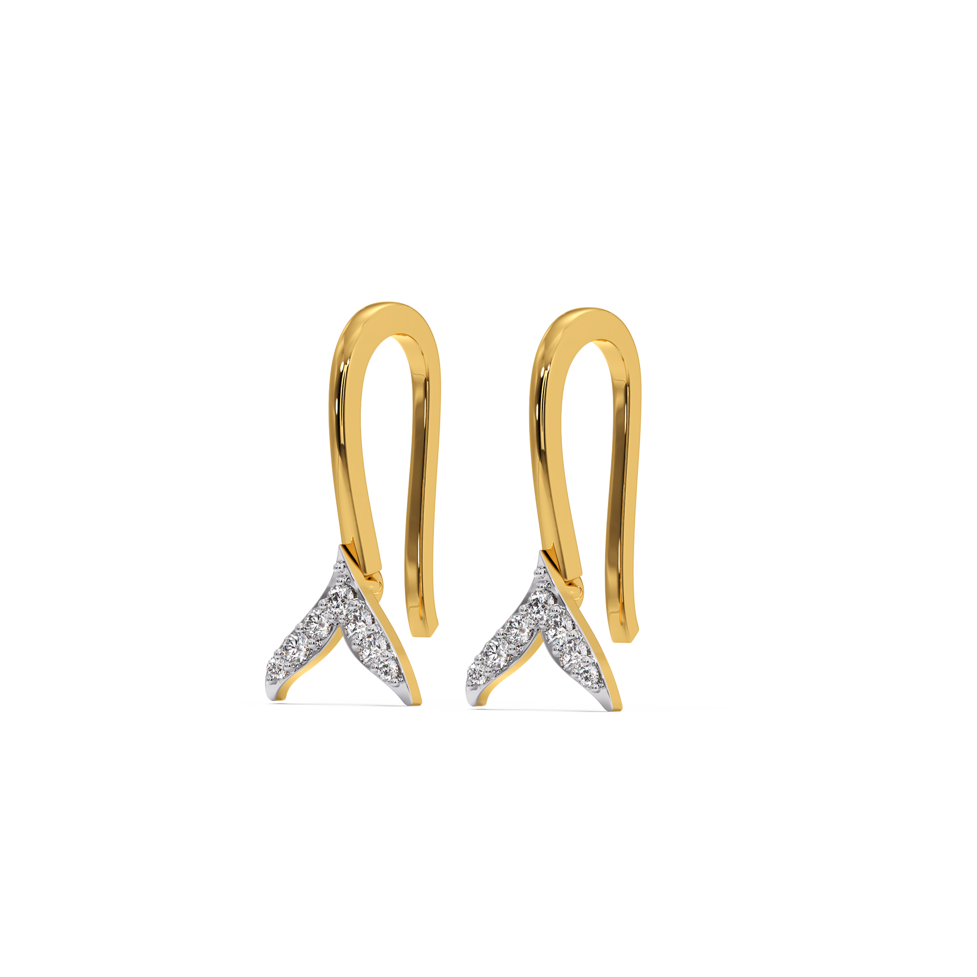 Ocean's Whisper Drop - Lab Grown Diamond Earrings
