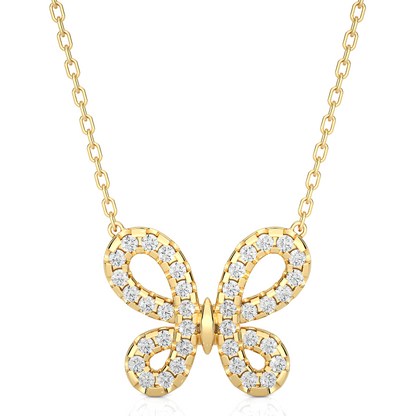 The Beguiling Butterfly Pendant With Chain
