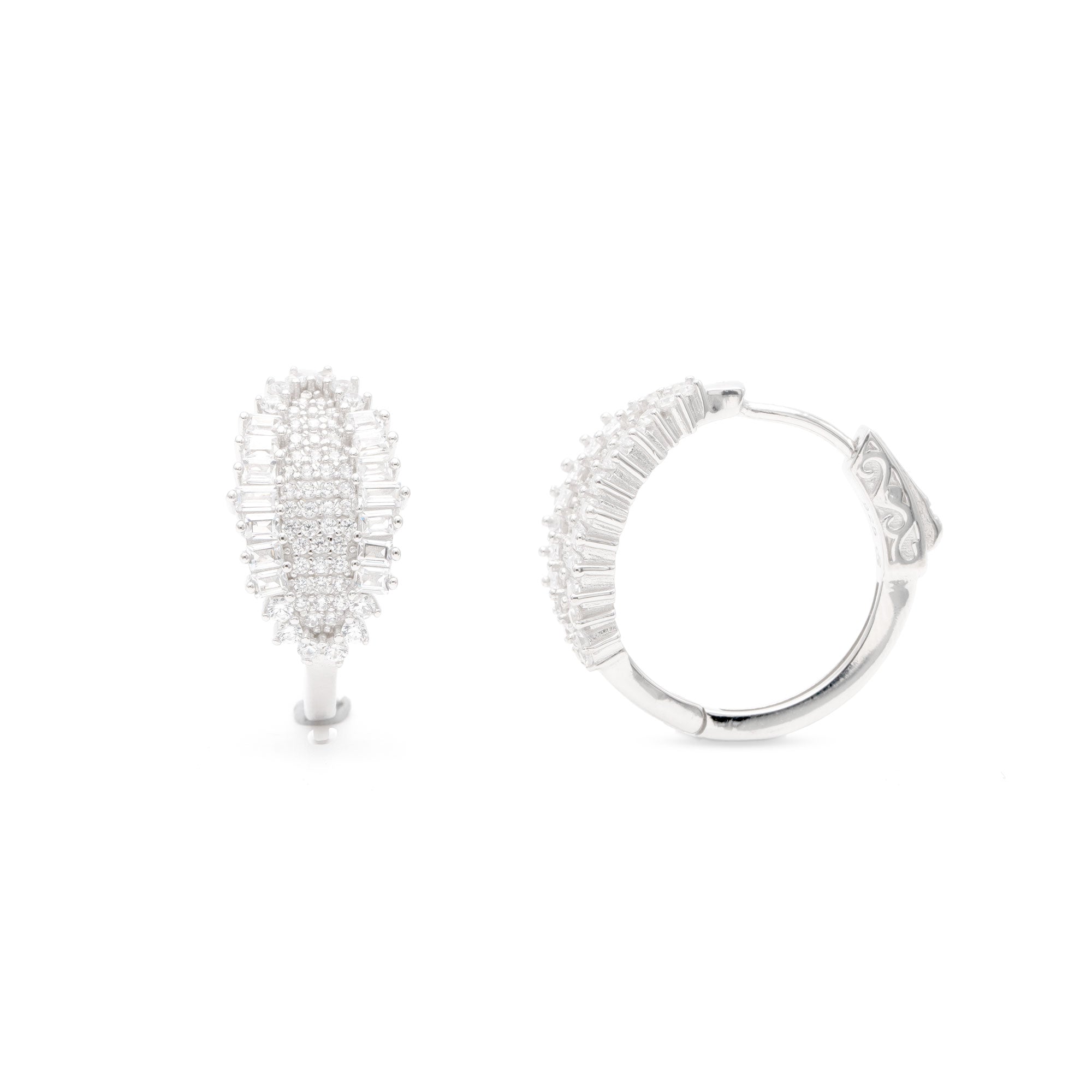 ADORN DIAMOND HOOPS