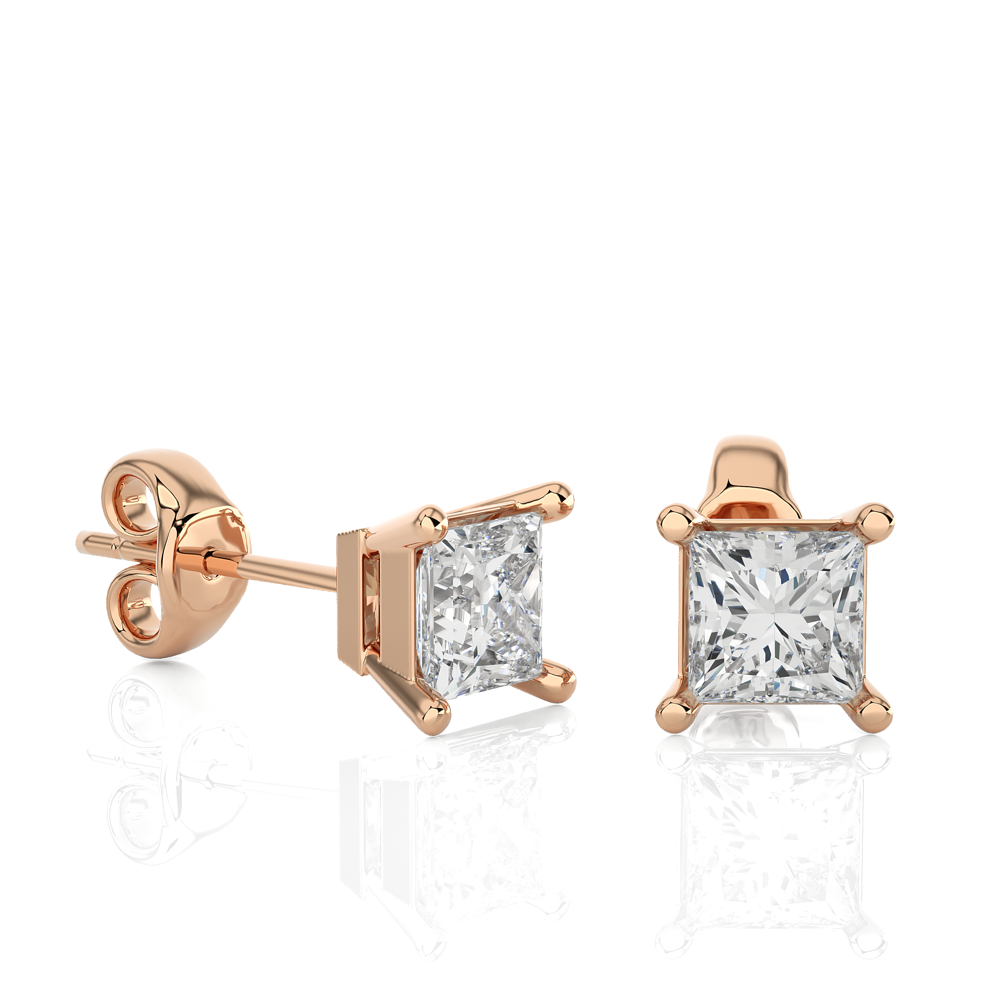 The Princess-Cut Tiffany Studs