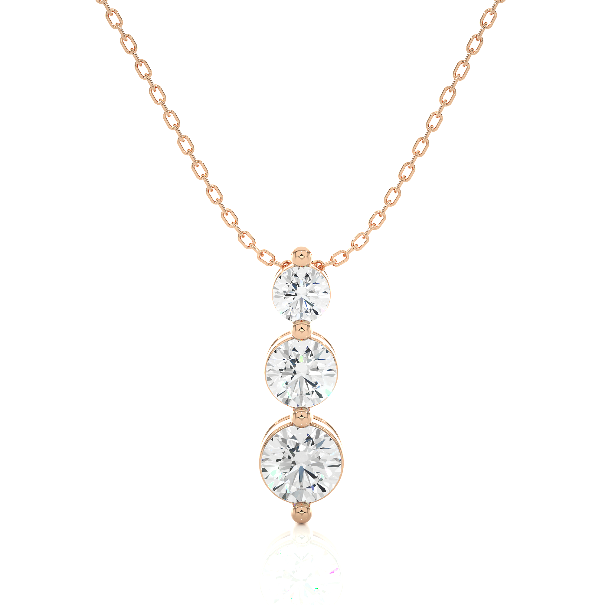 The Tri-Circular Eternity Pendant With Chain