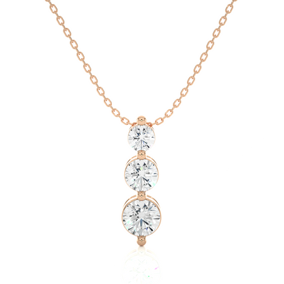 The Tri-Circular Eternity Pendant With Chain