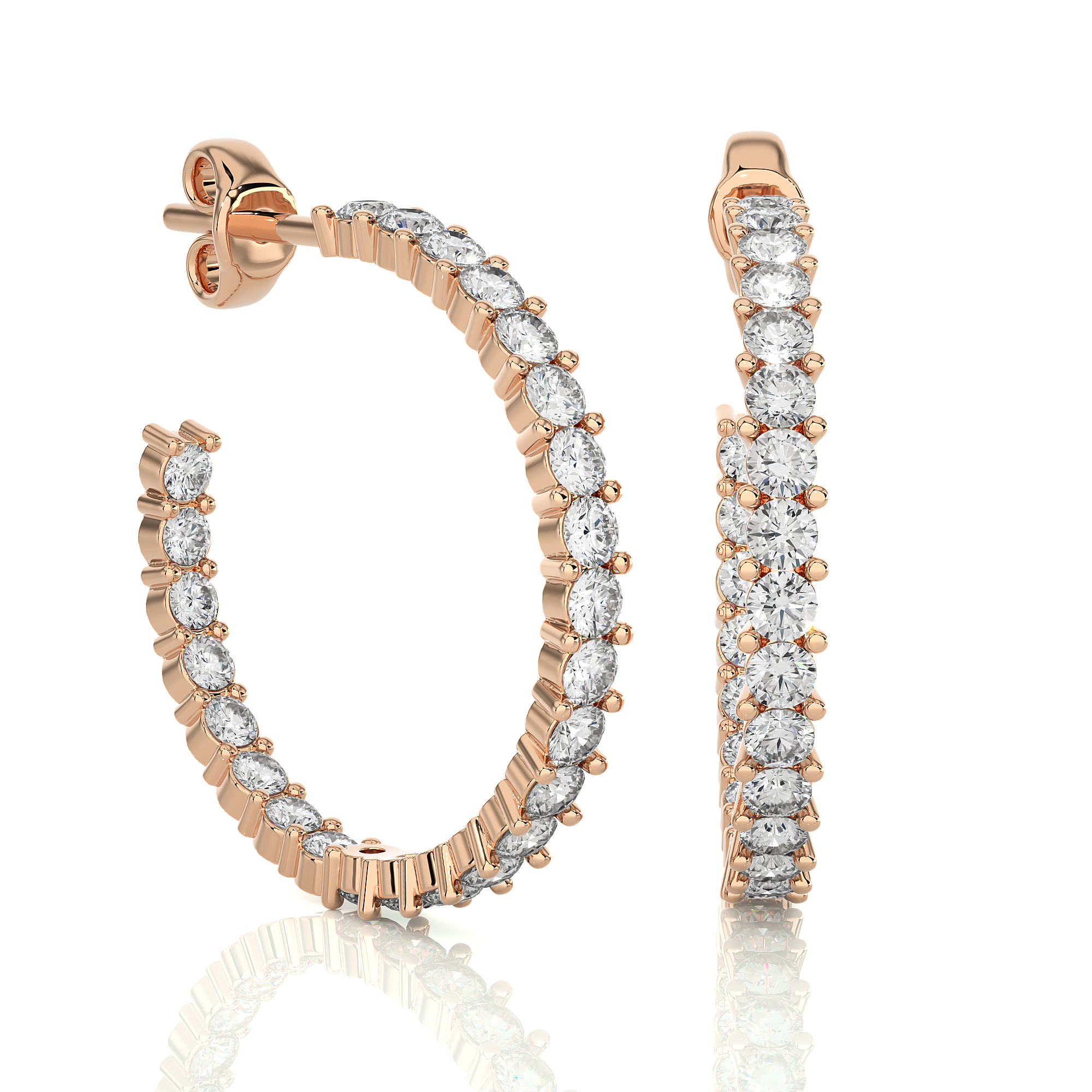 The Empress Crown Half-Hoops