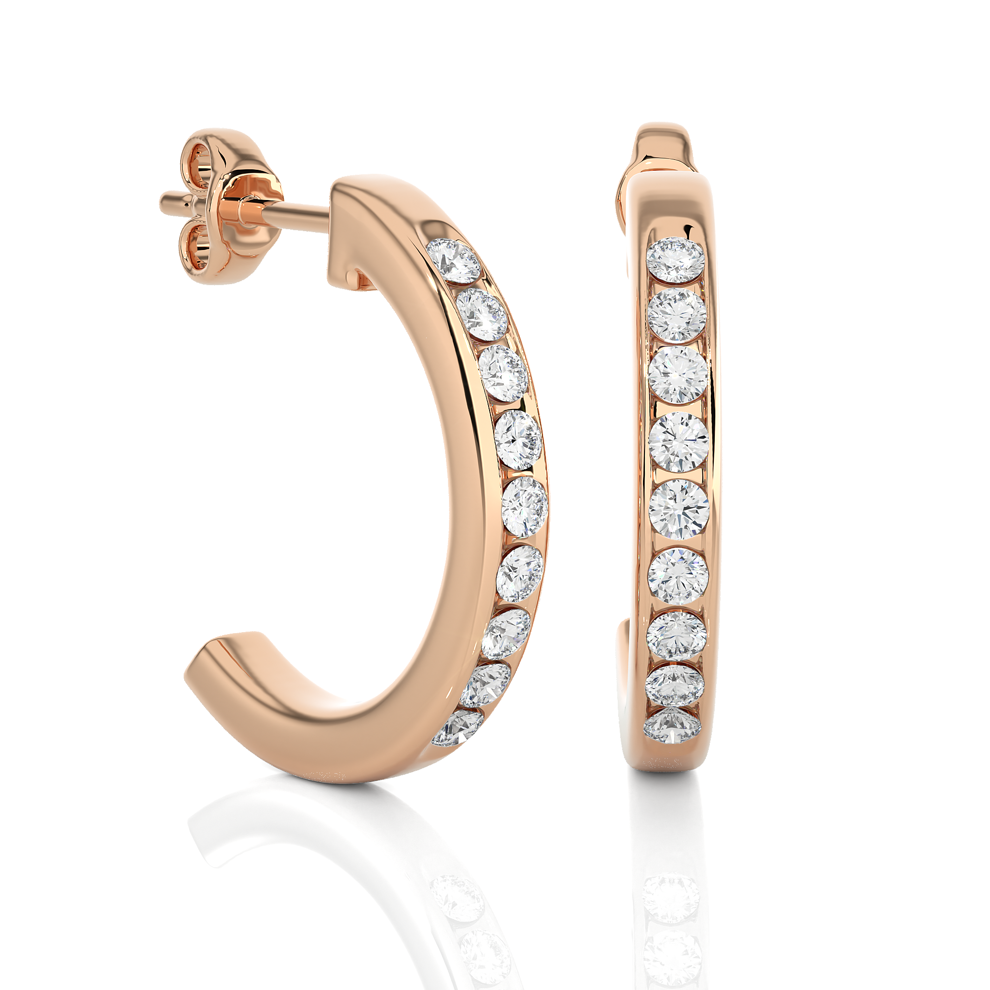 The Crescent Half-Hoop Earrings