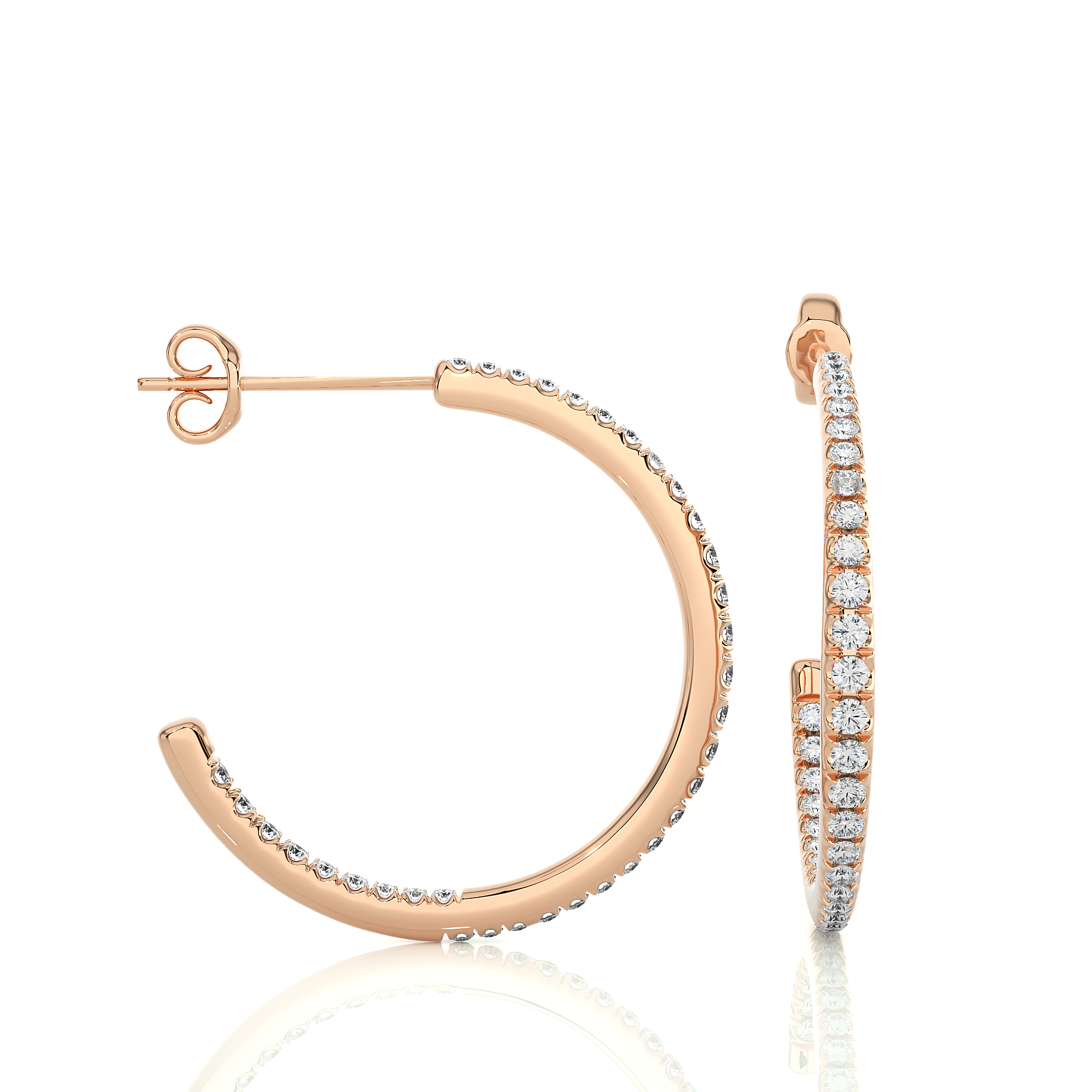 Hypnotic Half-Hoop Studs