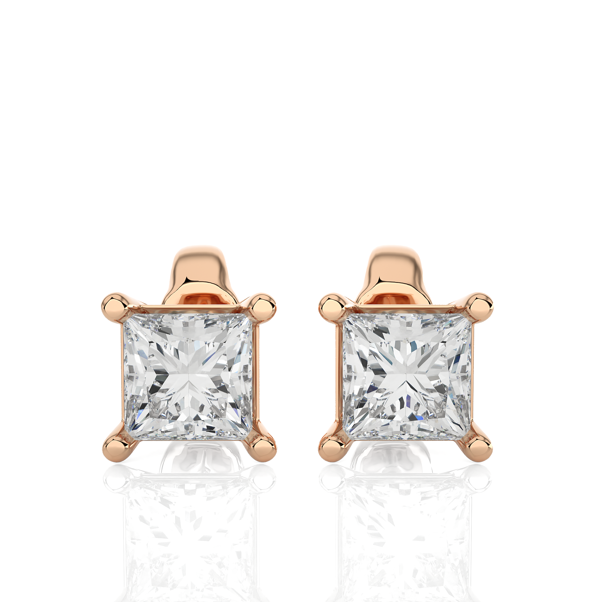 The Princess-Cut Tiffany Studs
