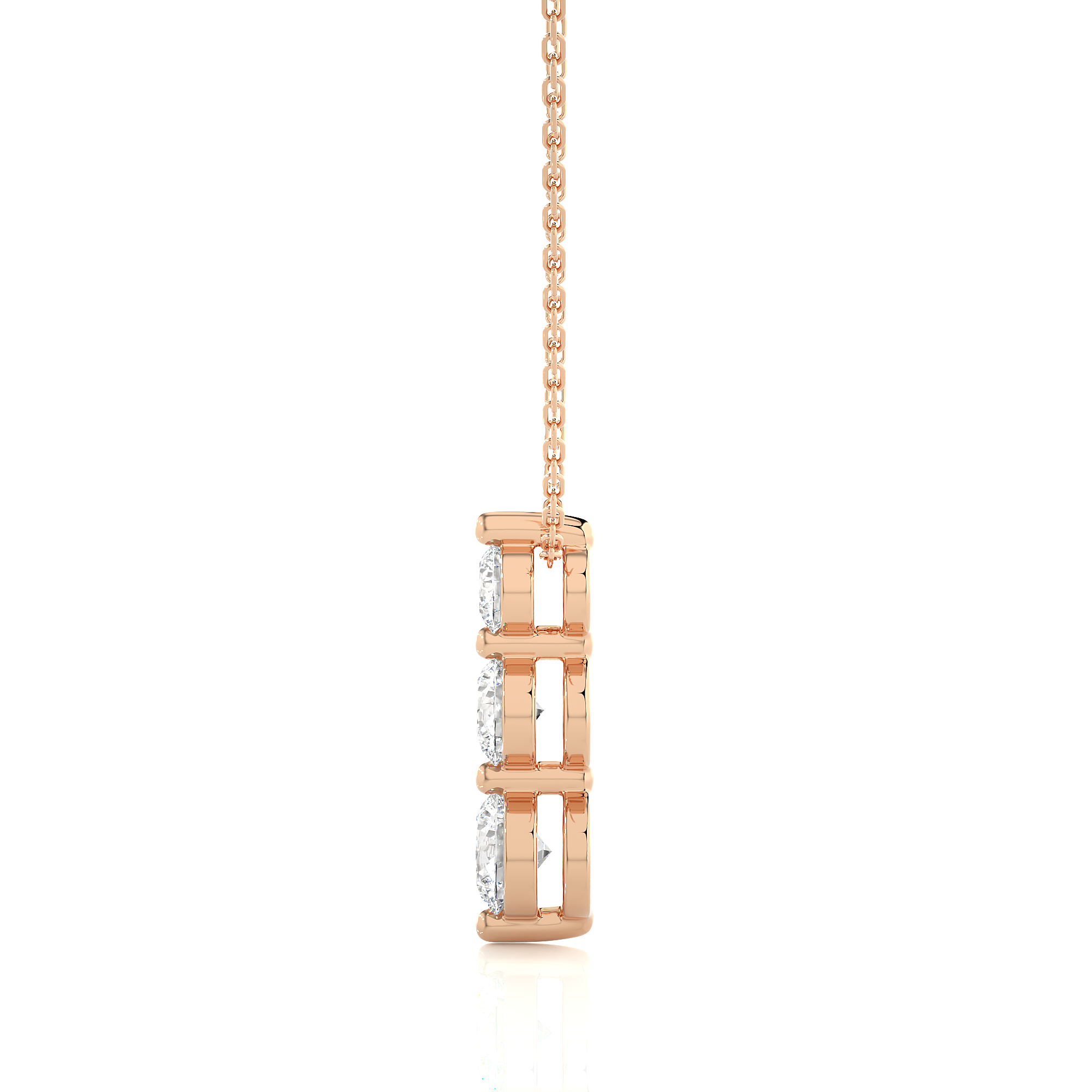 The Tri-Circular Eternity Pendant With Chain