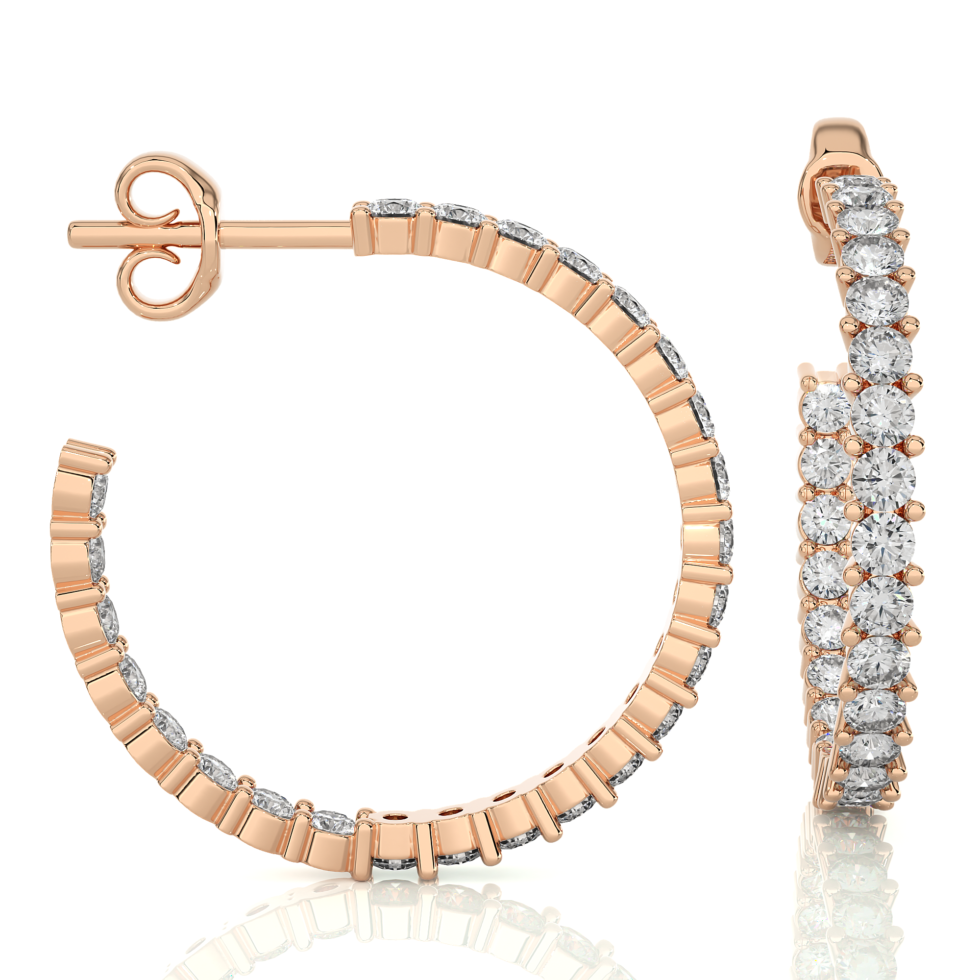 The Empress Crown Half-Hoops