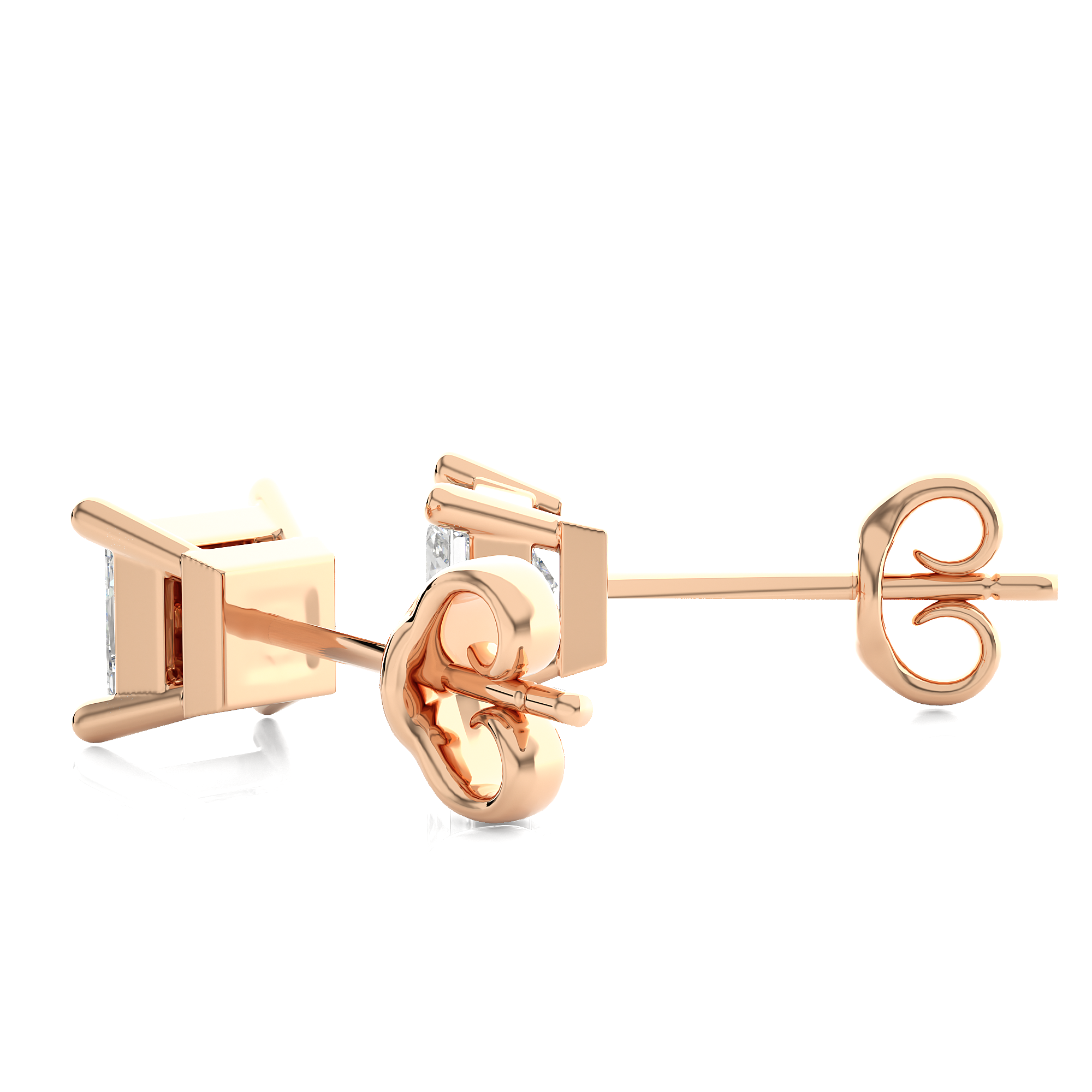 The Princess-Cut Tiffany Studs