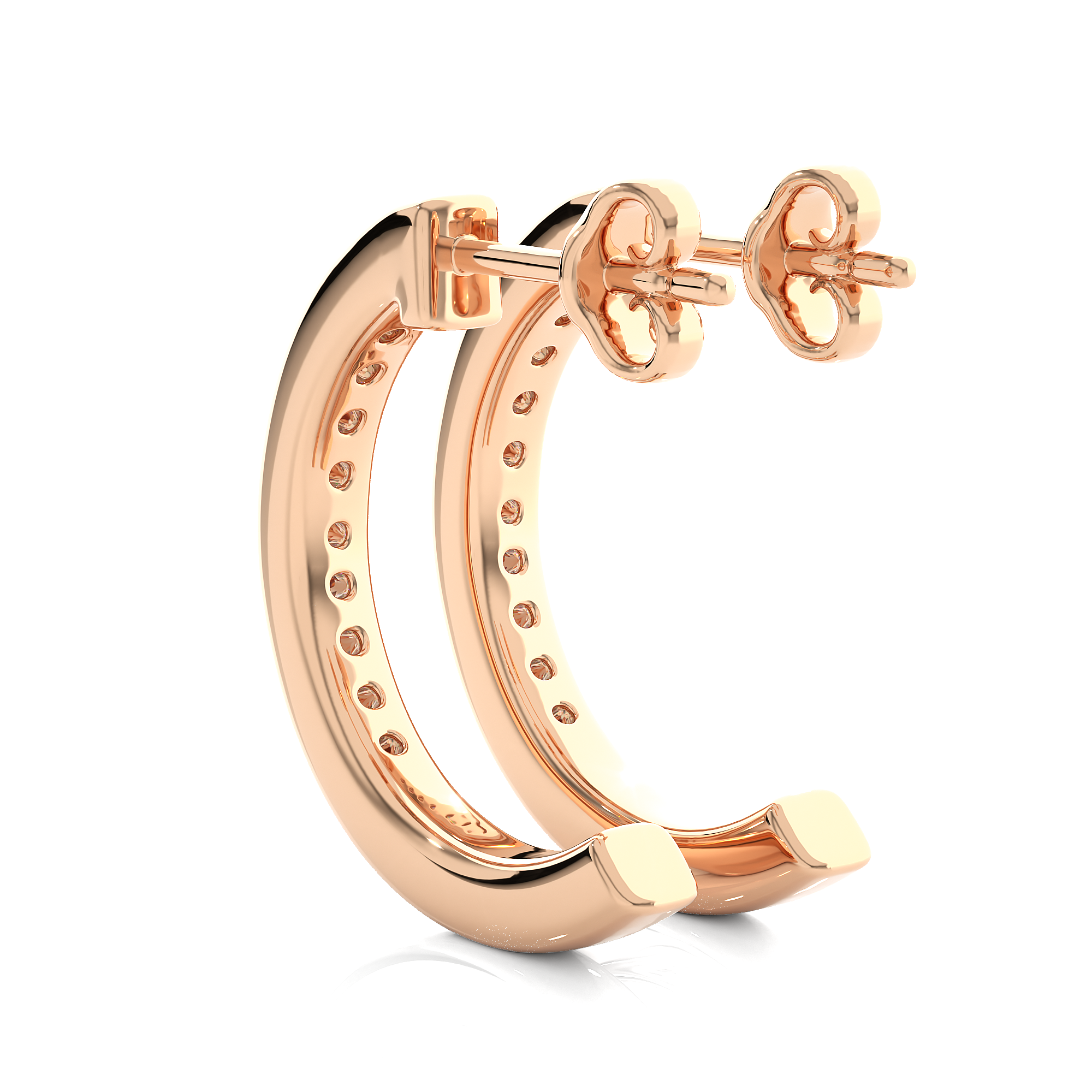 The Crescent Half-Hoop Earrings