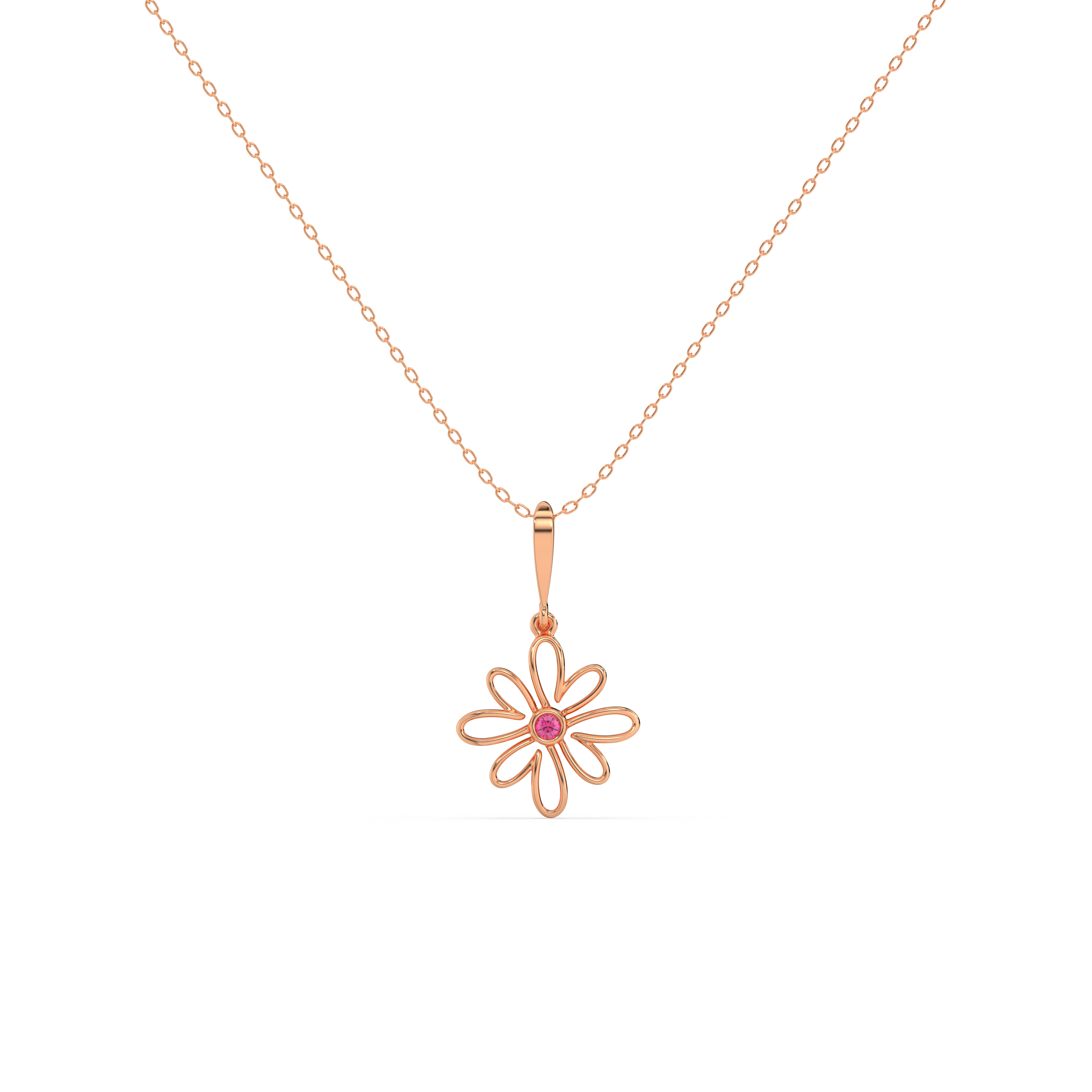 Ruby Blossom Necklace