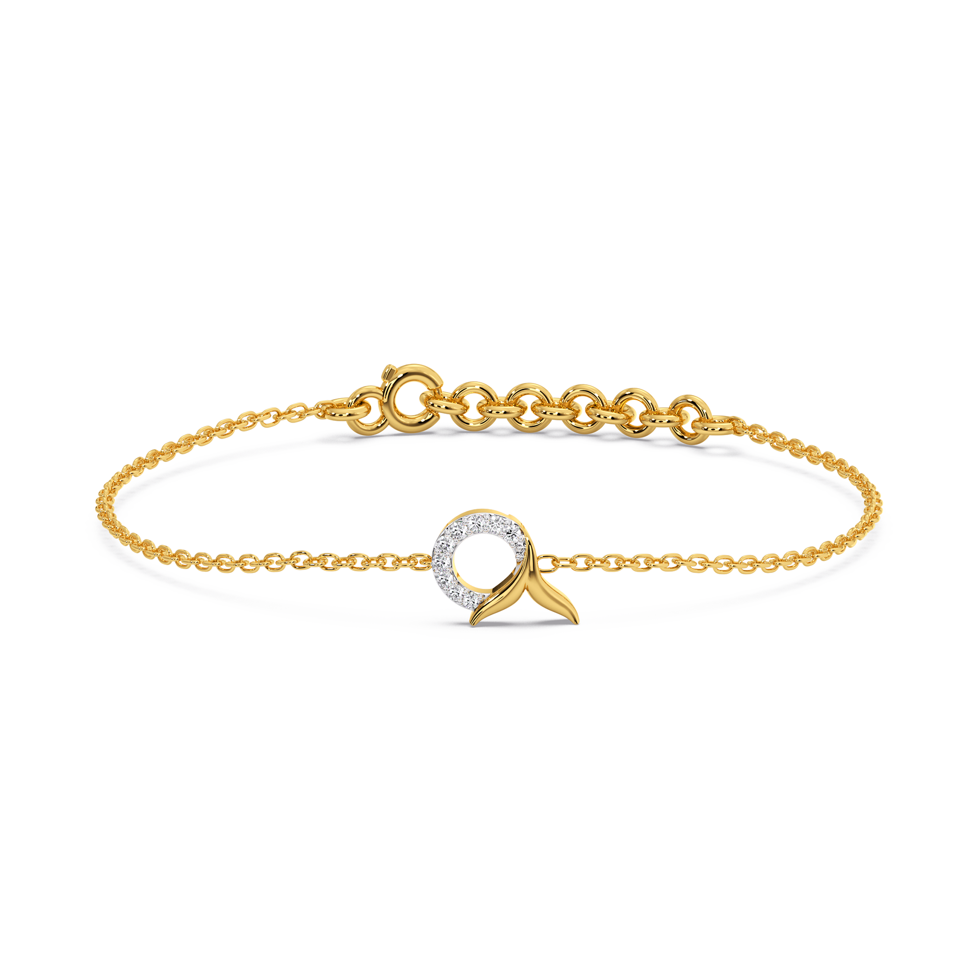 Serene Tail Bracelet - Lab Grown Diamond
