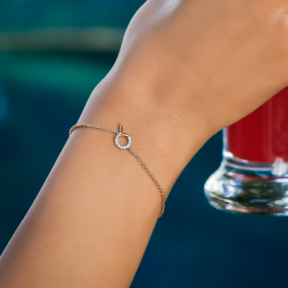 Serene Tail Bracelet - Lab Grown Diamond