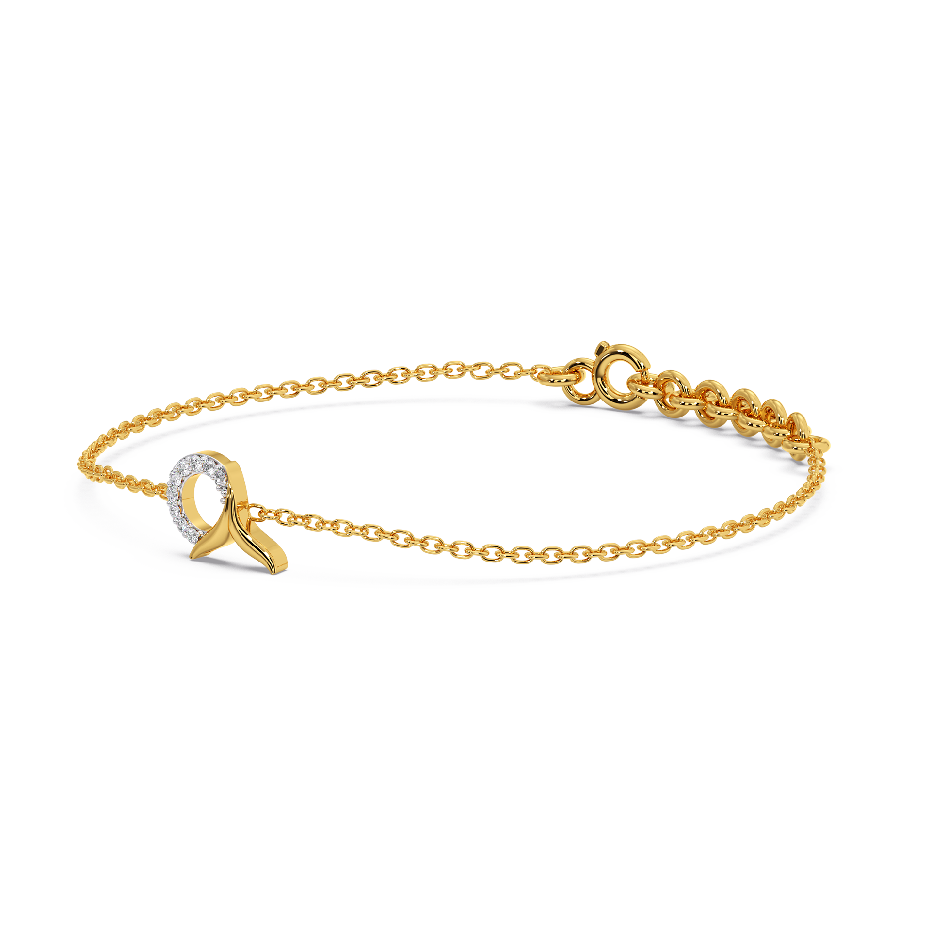 Serene Tail Bracelet - Lab Grown Diamond