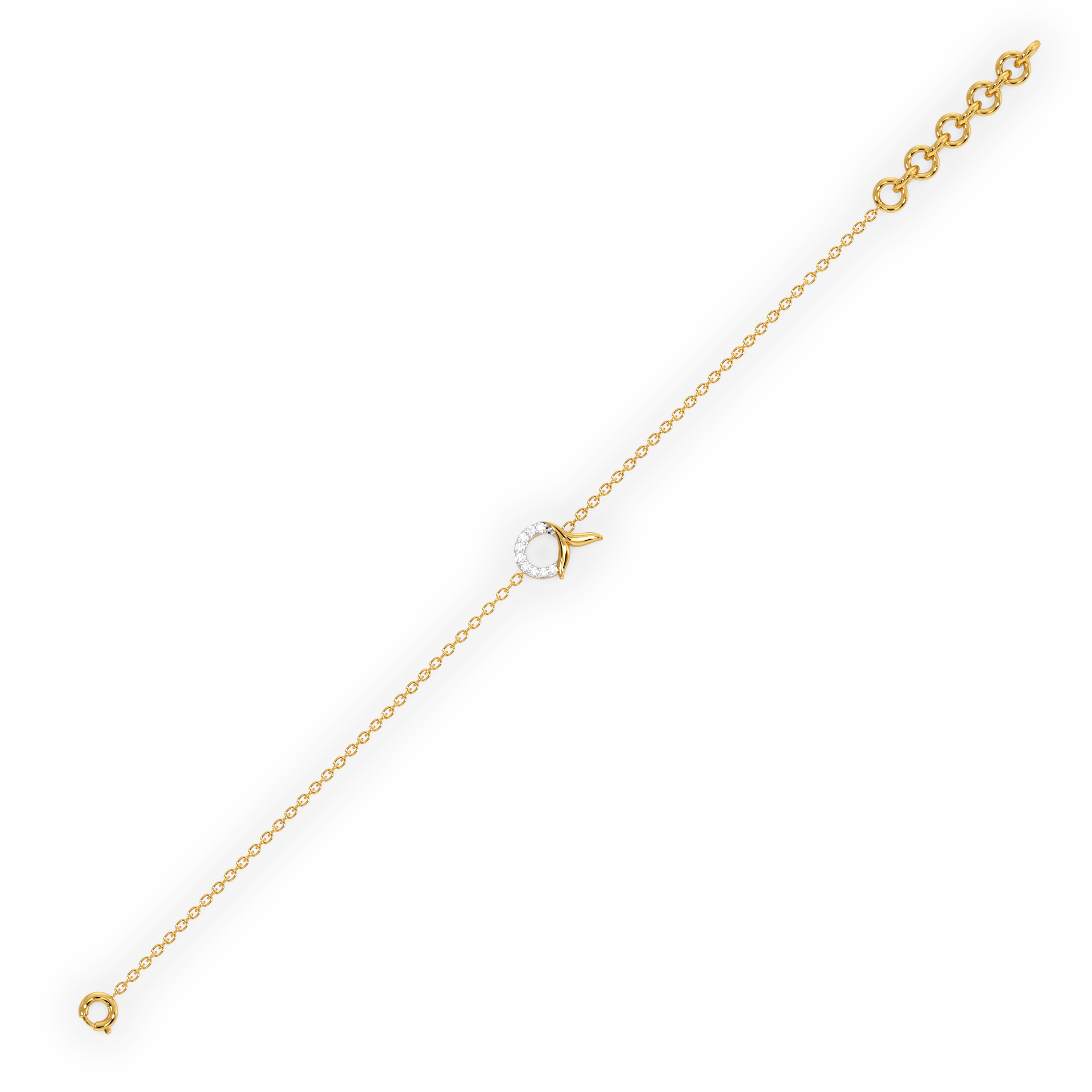 Serene Tail Bracelet - Lab Grown Diamond