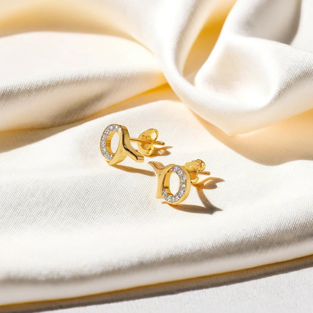 Serene Tail Stud - Lab Grown Diamond Earrings