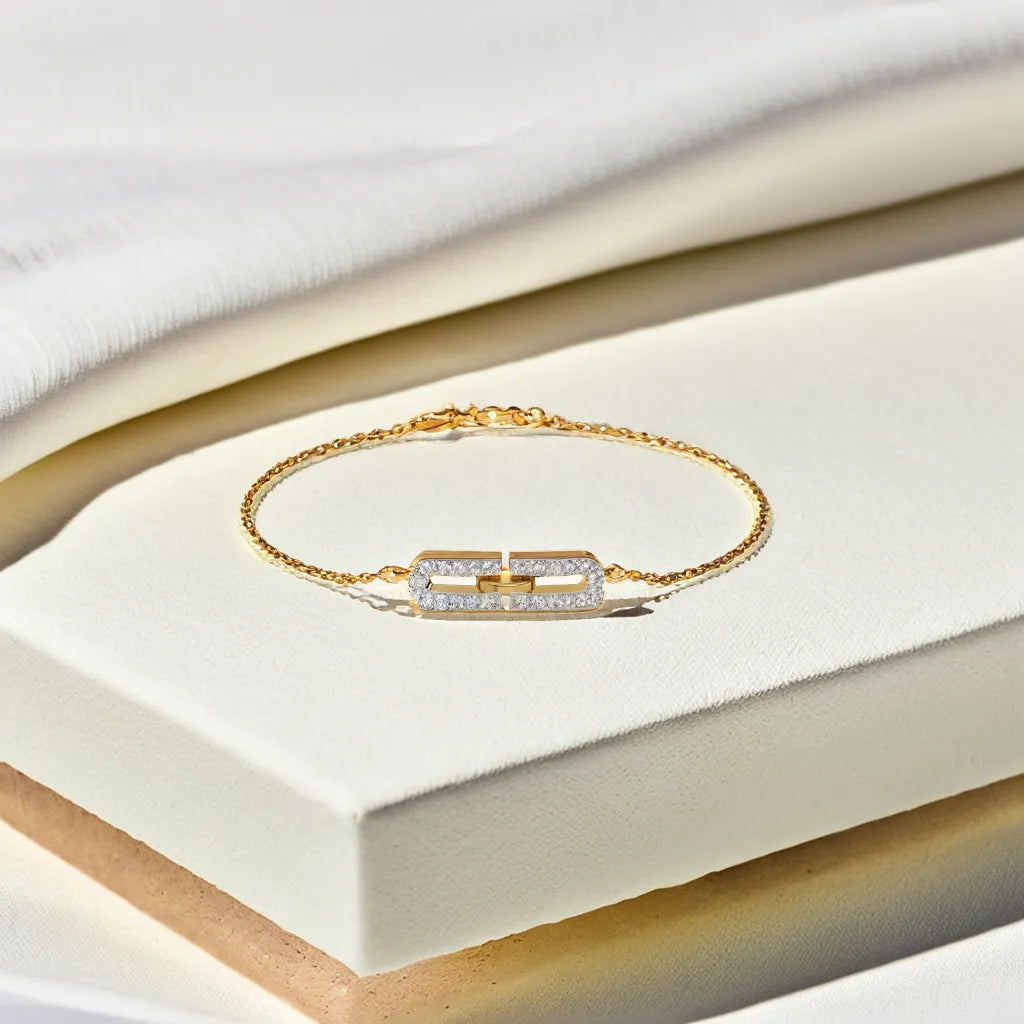 Single Link Bracelet - Lab Grown Diamond