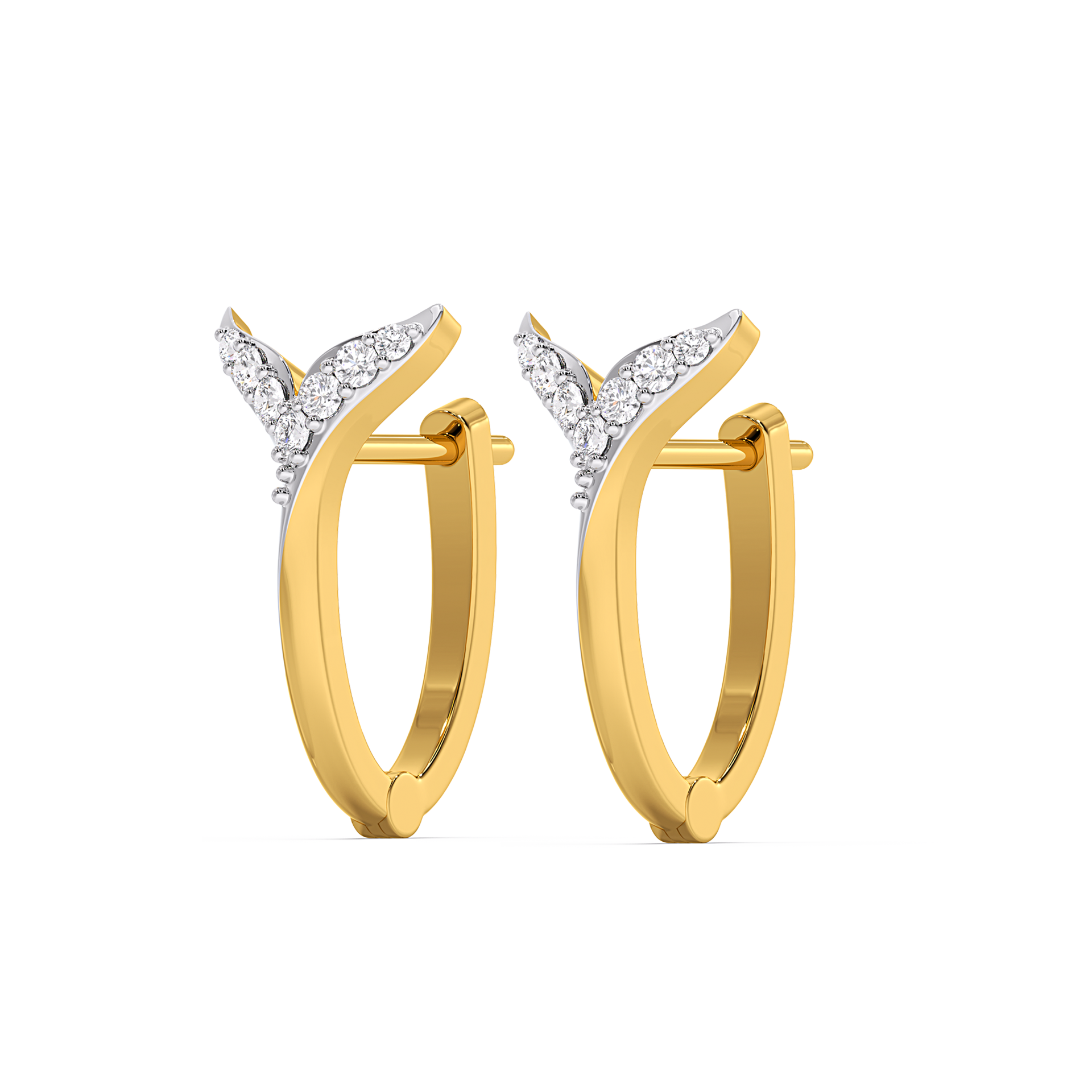 Siren Embrace Huggies - Lab Grown Diamond Earrings