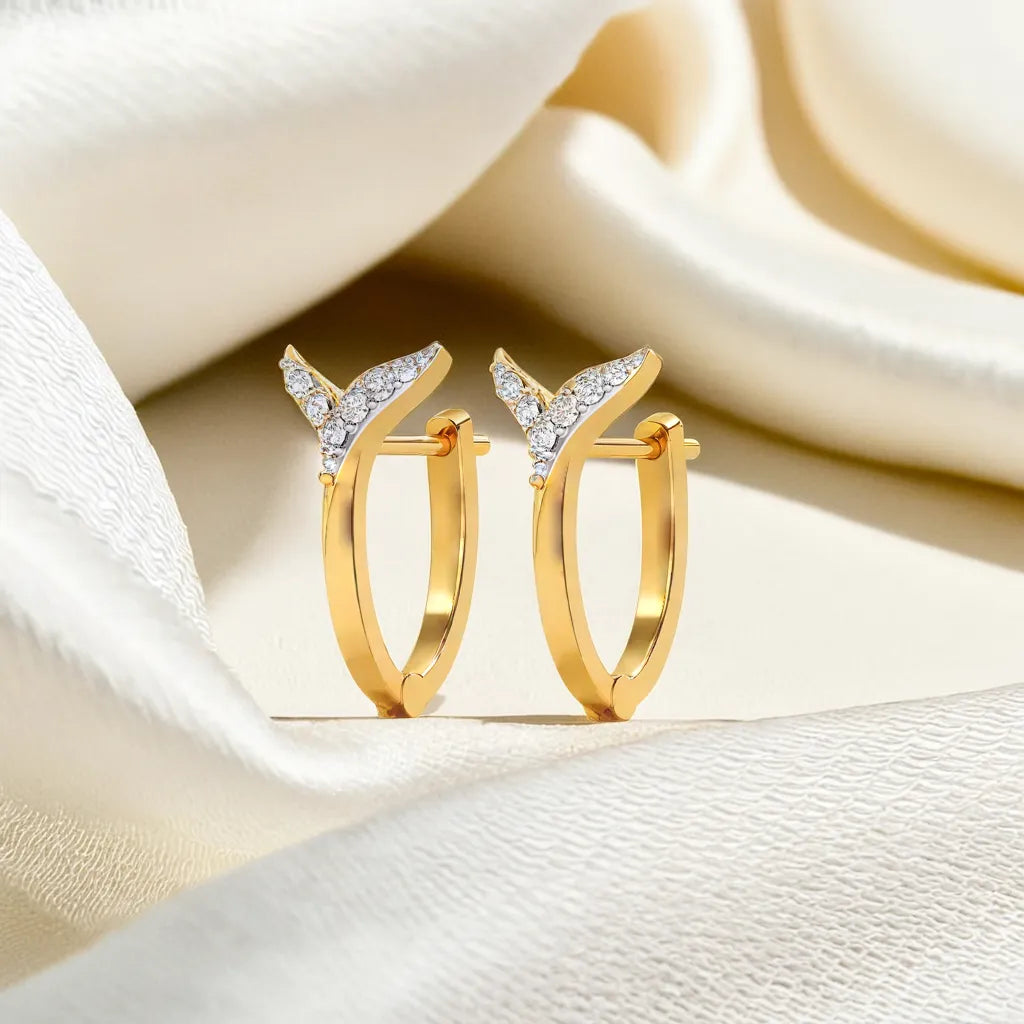 Siren Embrace Huggies - Lab Grown Diamond Earrings