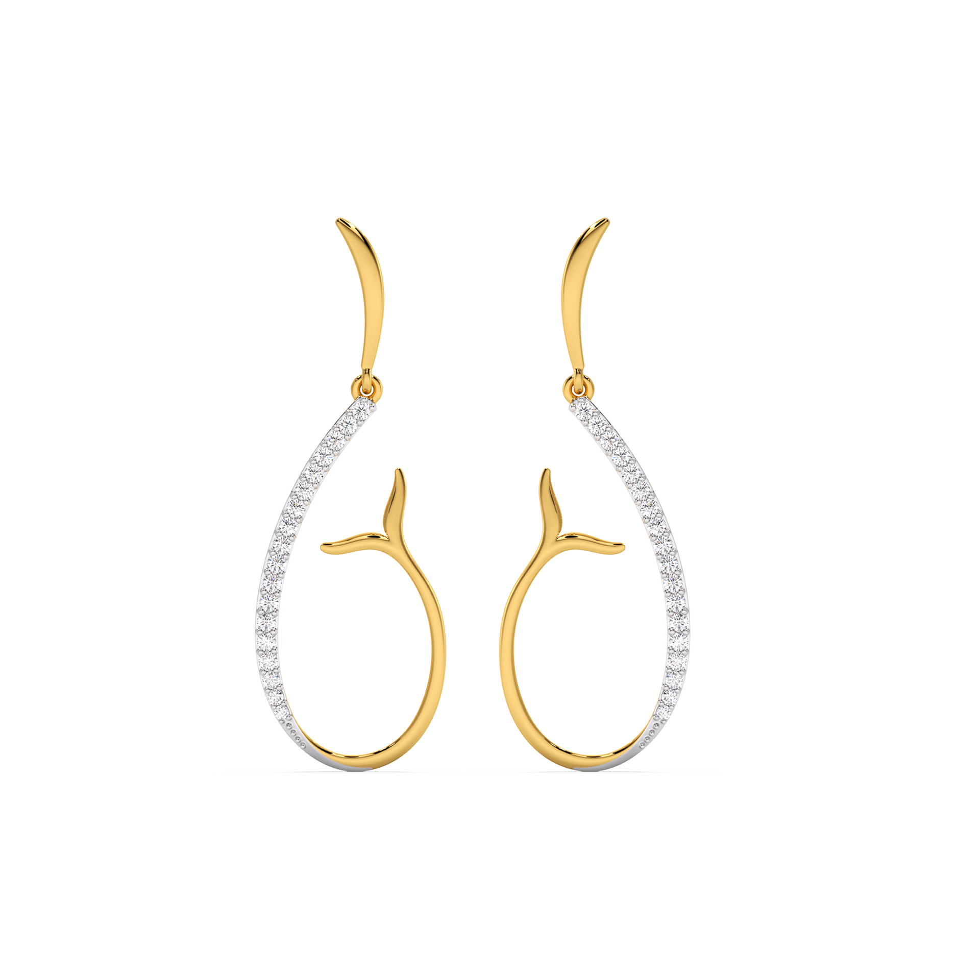 Siren’s Whisper Drop - Lab Grown Diamond Earrings