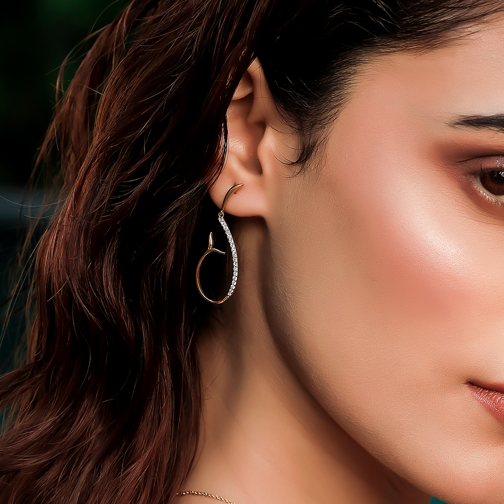 Siren’s Whisper Drop - Lab Grown Diamond Earrings