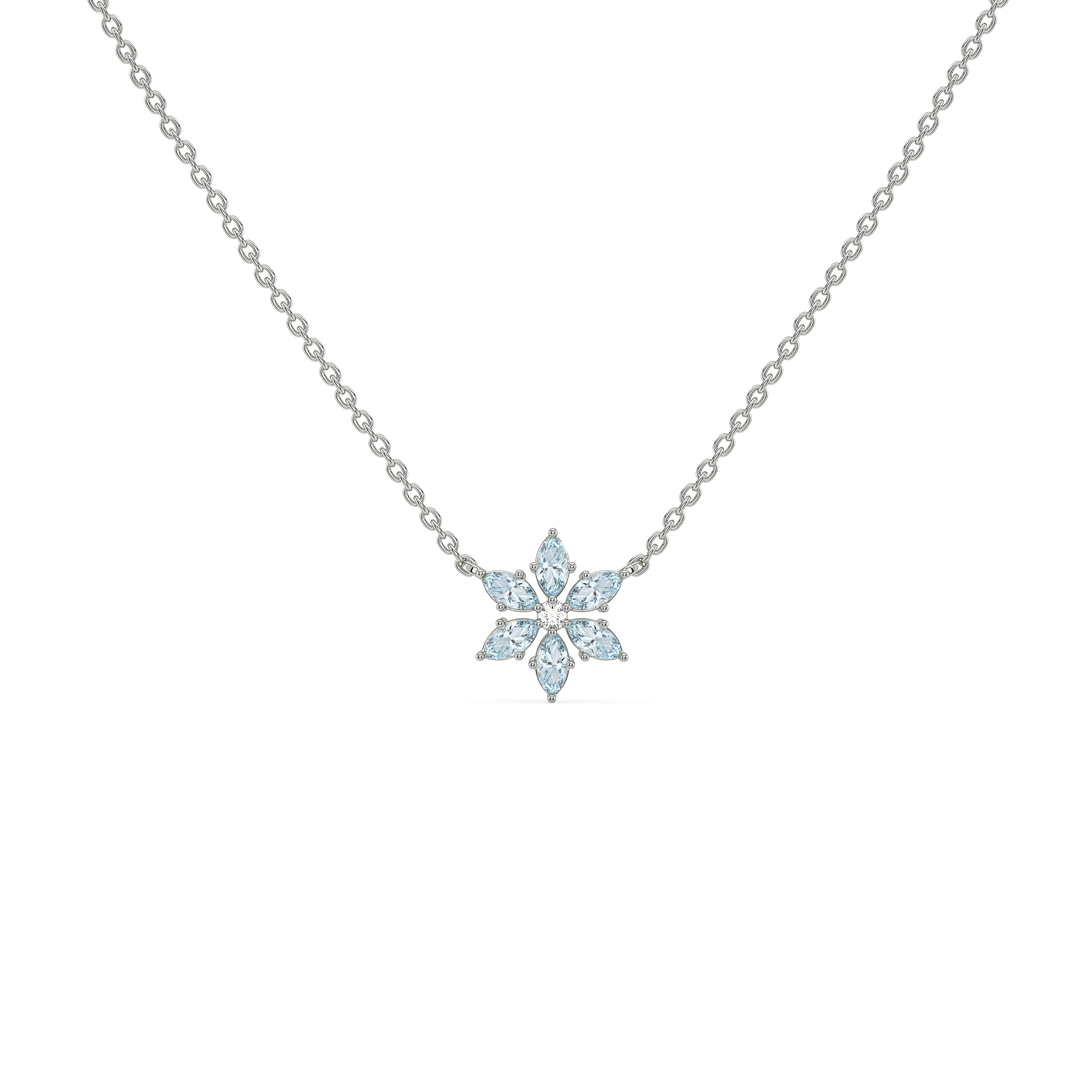 Snowflake Pendant - Lab Grown Diamond Necklace