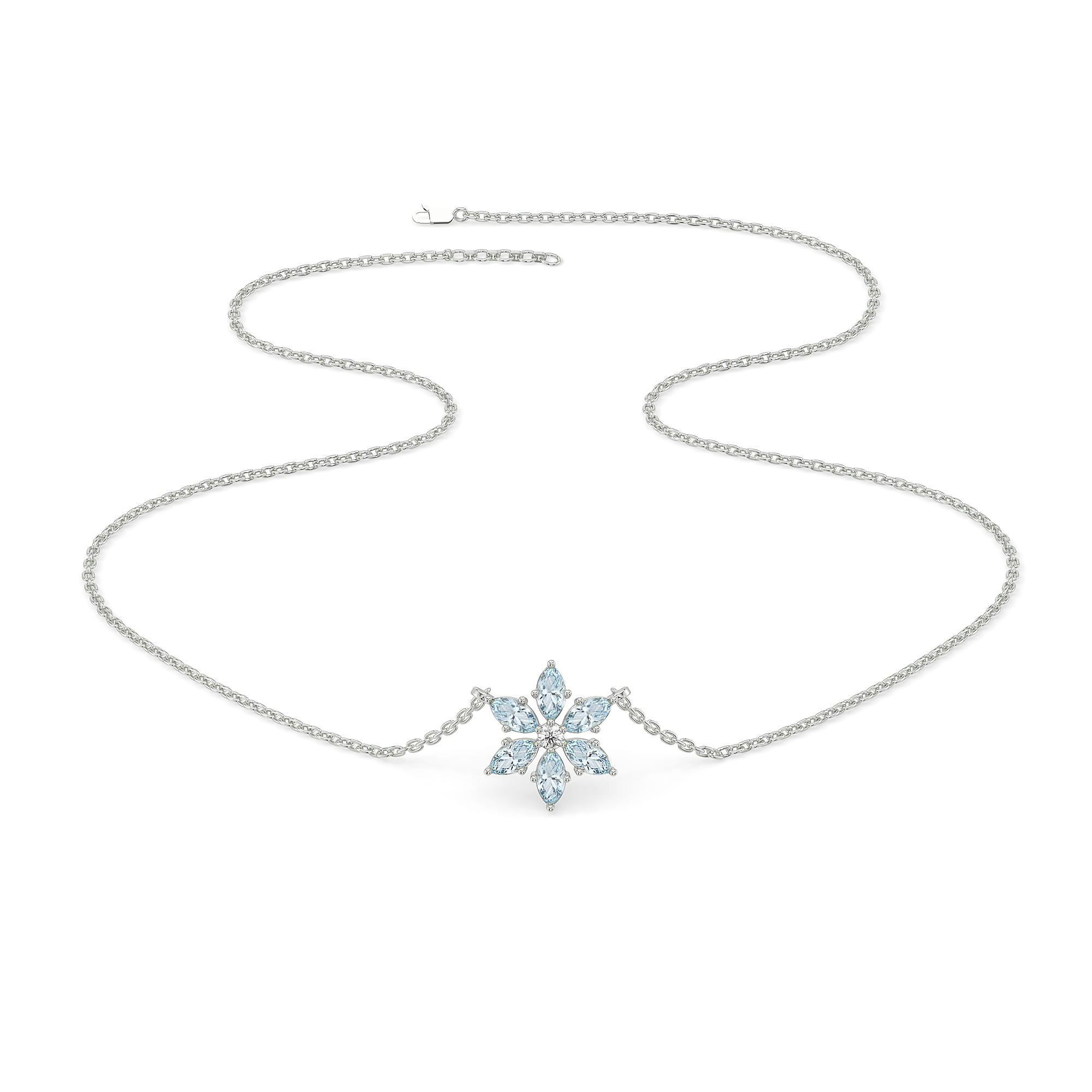 Snowflake Pendant - Lab Grown Diamond Necklace