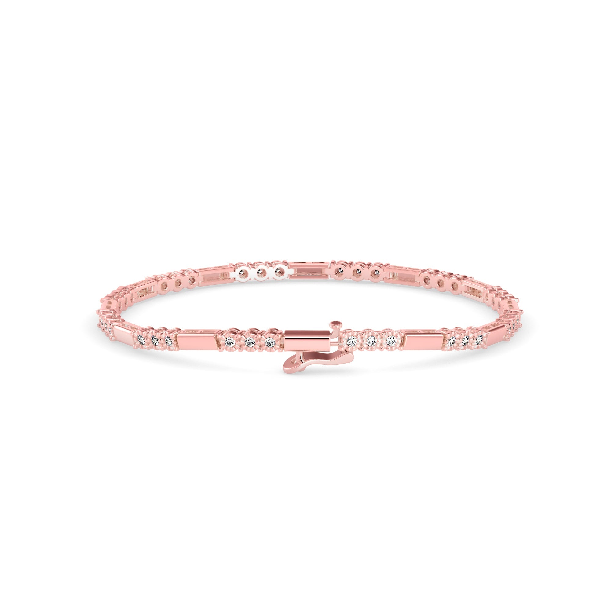Elegant Round Diamond Bracelet