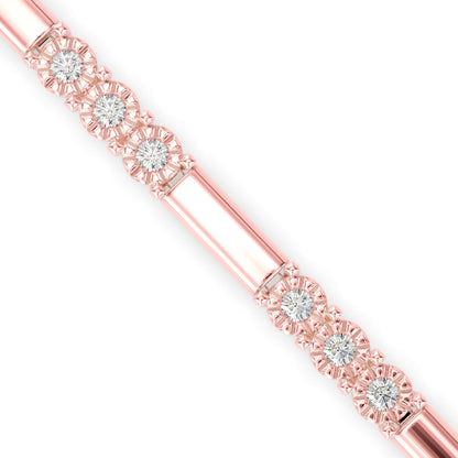 Elegant Round Diamond Bracelet