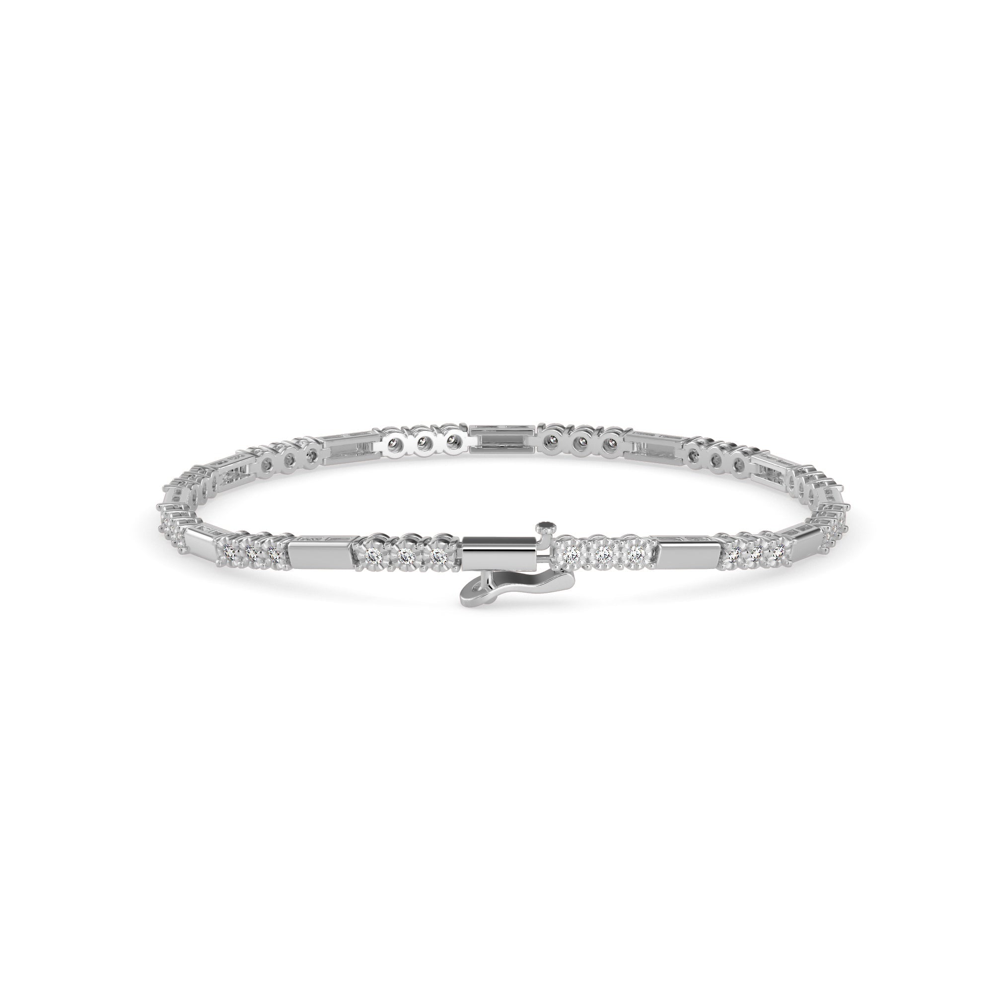 Elegant Round Diamond Bracelet
