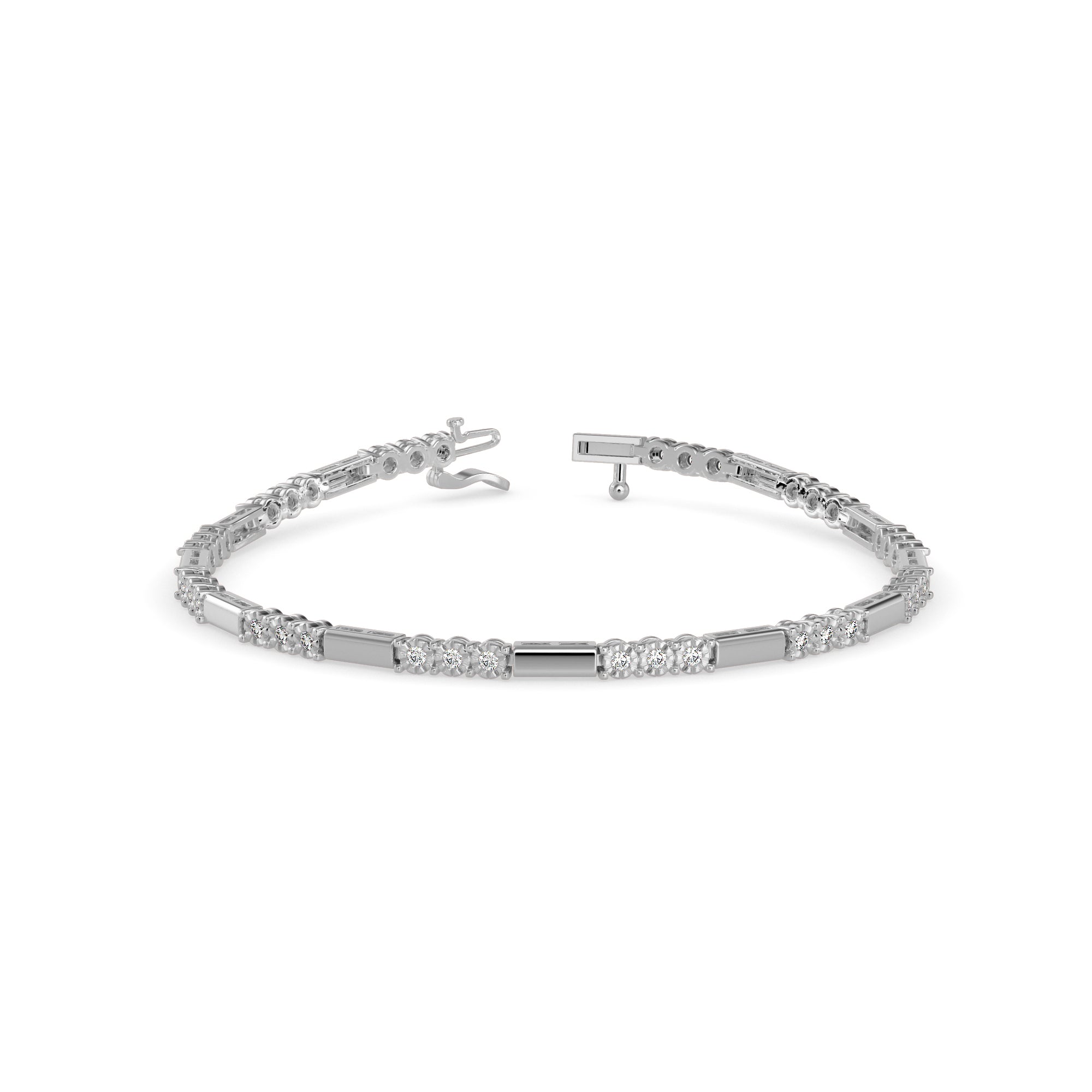 Elegant Round Diamond Bracelet