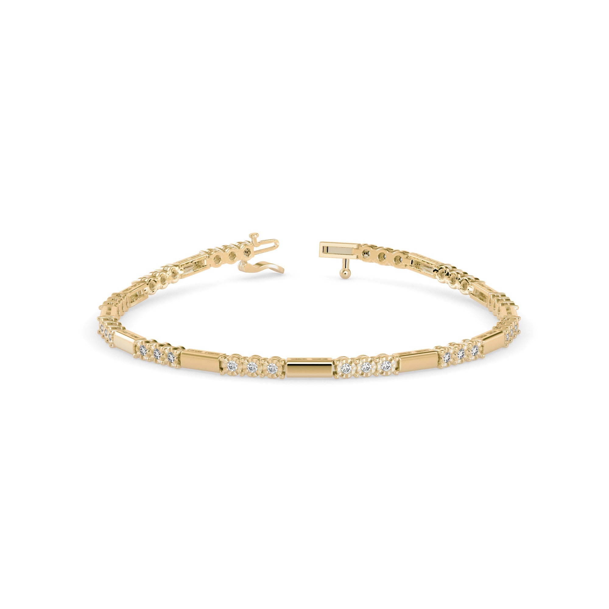 Elegant Round Diamond Bracelet