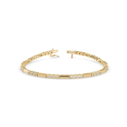 Elegant Round Diamond Bracelet