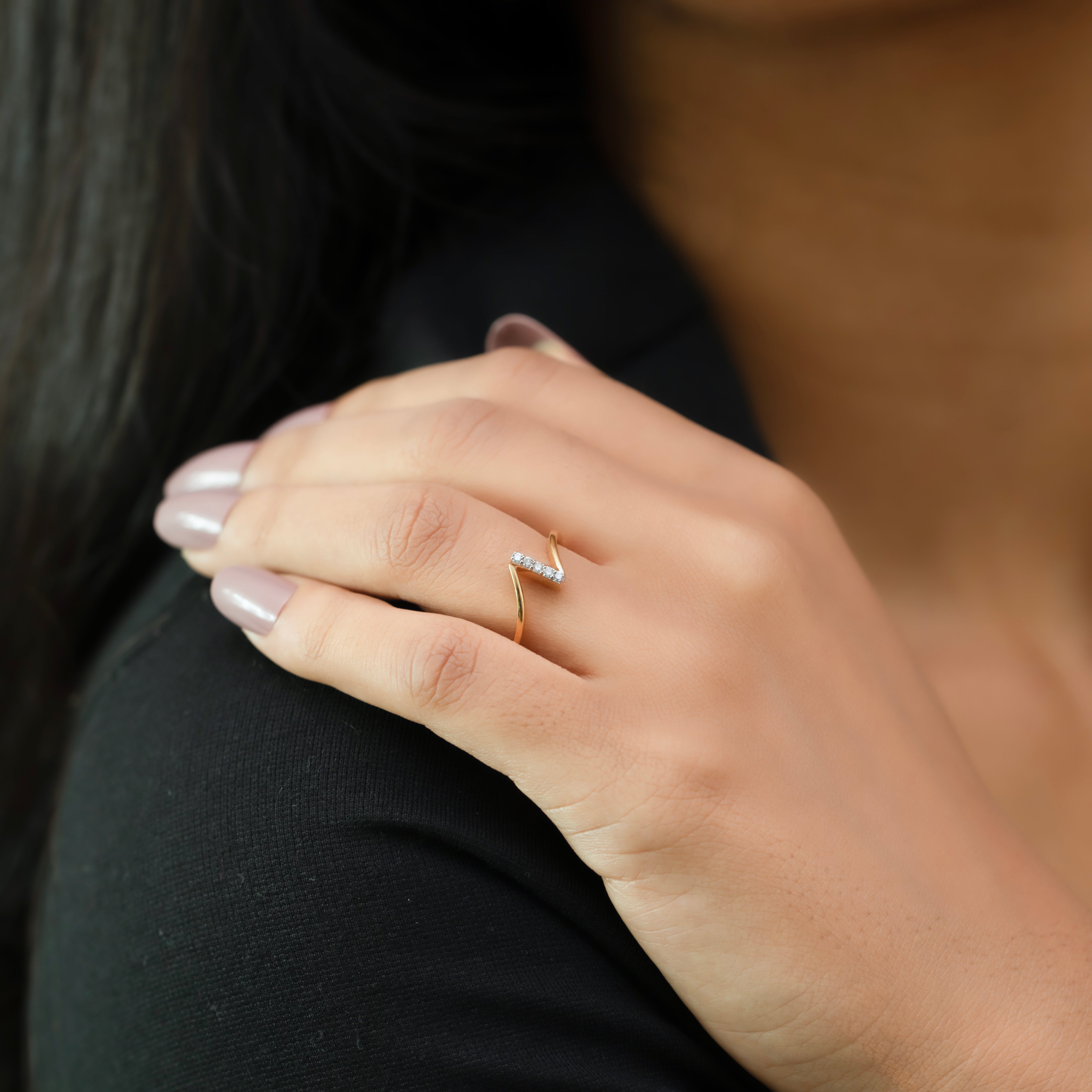 Vivid V Fashion Ring - Lab Grown Diamond