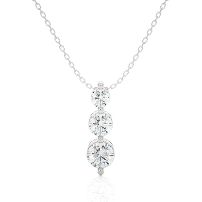 The Tri-Circular Eternity Pendant With Chain