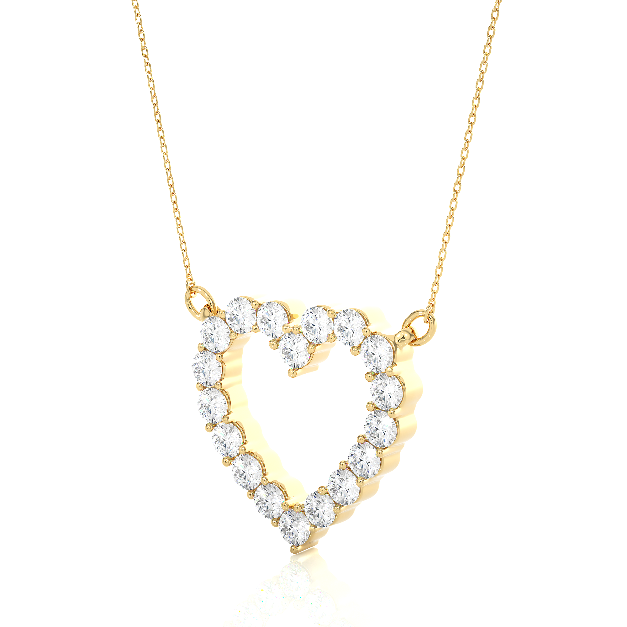 Oh My Heart Diamond Pendant With Chain