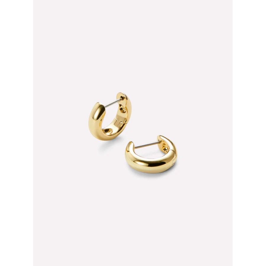 Echo 18K Gold Plated Sterling Silver Hoops – Timeless Elegance & Style