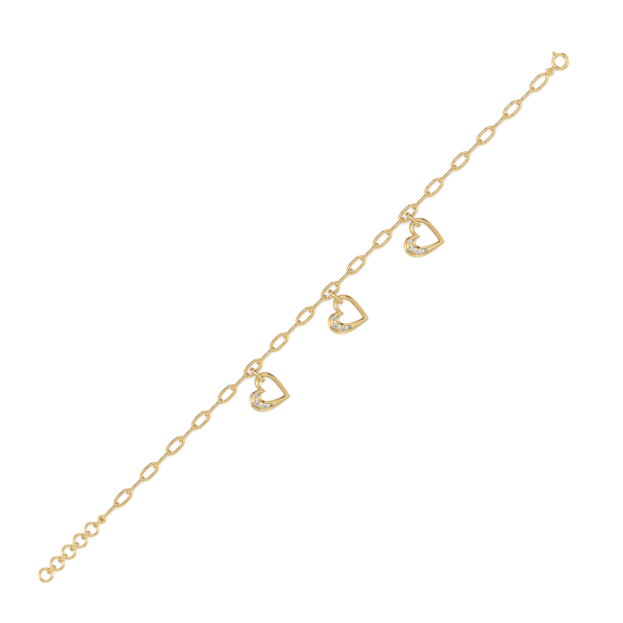 Hearts Unfold Charm Bracelet