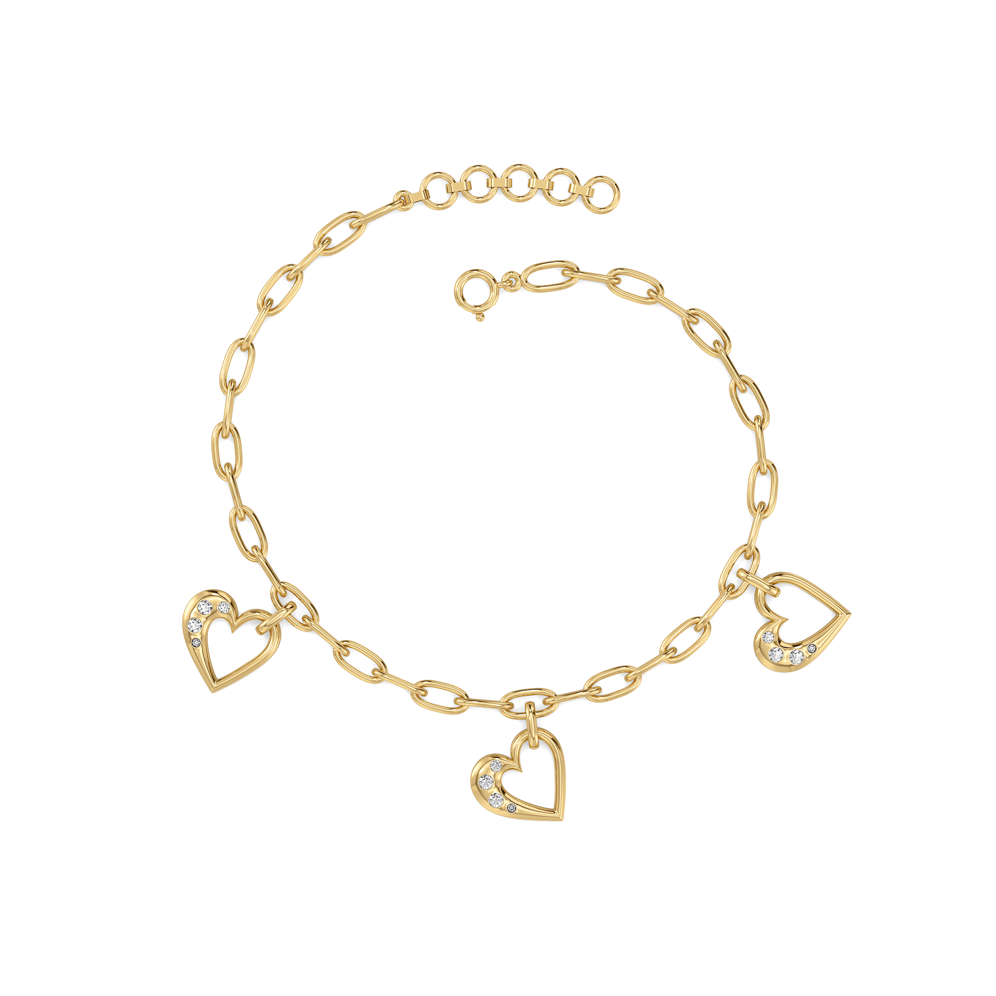 Hearts Unfold Charm Bracelet